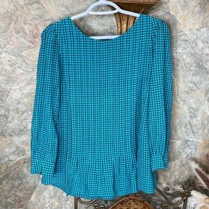 Kate Spade, living, colorfully, stunning shirt, top blouse tunic.